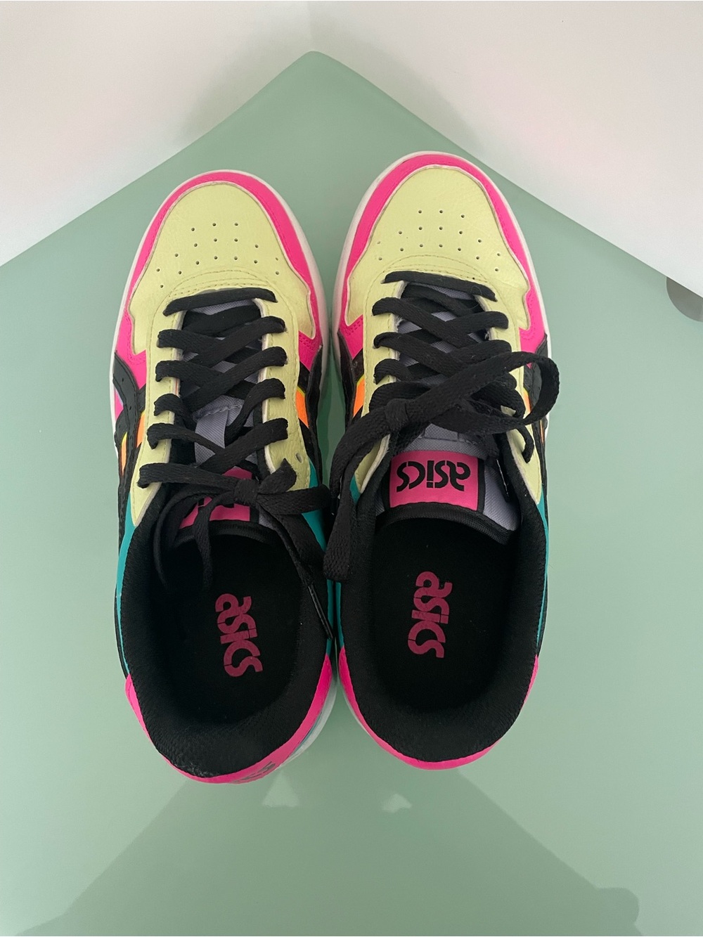Asics Japan S PF Womens Platform Athletic Sneakers in Huddle Yellow Size 7 Shoes - Picture 12 of 16